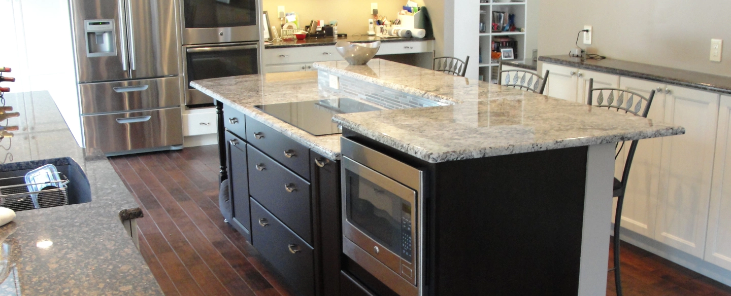 countertop installed in a remodeled kitchen
